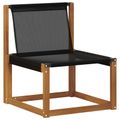 vidaXL Záhradná súprava gaučov 7 ks Prírodná a čierna
