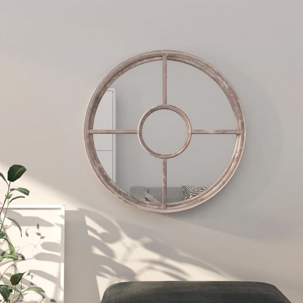vidaXL Zrkadlo pieskové 40x4 cm železo okrúhle interiérové