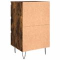 vidaXL Nočný stolík dymový dub 44x35x69 cm kompozitné drevo