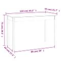 vidaXL Jedálenský stolík biely 110x55x75 cm borovicový masív