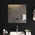 vidaXL LED kúpeľňové zrkadlo 60x60 cm