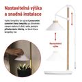 Pestovateľská lampa EMOS Z7905 LED GROW 7 W, časovač, biela
