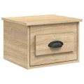 vidaXL Nástenné nočné stolíky 2 ks dub sonoma 41,5x36x28cm