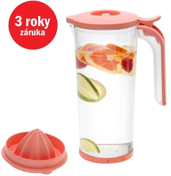 Status vákuový džbán s citrusovačom 179502 lososový