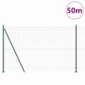 vidaXL Zvarené drôtené pletivo s betónovým základom 50 x 1,4 m Zelená