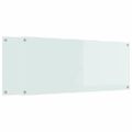 vidaXL Kuchynský obklad 2 ks Biela 120 x 50 cm tvrdené sklo