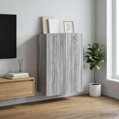 vidaXL Nástenná skrinka Sivý Sonoma 66 x 34,5 x 92 cm Kompozitné drevo