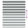 vidaXL Zebra roleta tmavošedá 125x100 cm šírka látky 120,9cm polyester