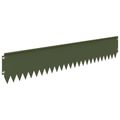 vidaXL Obrubník trávnika 10 ks 103 x 20 cm Oceľ Olivovo zelená