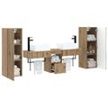 vidaXL Sada kúpeľňového nábytku 5 ks Dub artisan 33 x 34,5 x 100 cm