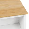 vidaXL Kuchynské ostrovy HILL Biely 112 x 66 x 90 cm Masívna borovica