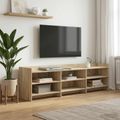 vidaXL TV skrinka 168 x 33 x 47 cm Dub sonoma Kompozitné drevo
