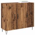 vidaXL Servírovacia skriňa Staré drevo 90 x 32,5 x 80 cm