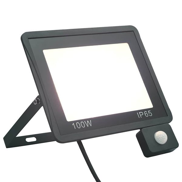 vidaXL LED reflektor so senzorom 100 W studené biele svetlo