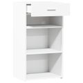 vidaXL Komoda biela 50x42,5x93 cm kompozitné drevo