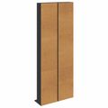 vidaXL CD Skrinka 2 ks Čierny dub 33 x 23,5 x 175 cm Kompozitné drevo
