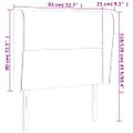 vidaXL Čelo postele so záhybmi zelené 83x23x118/128 cm látka