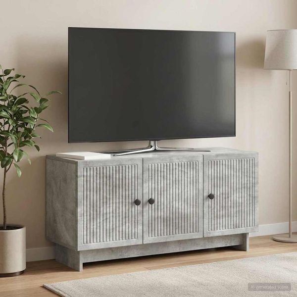 vidaXL TV skrinka Betónovo sivá 99 x 34,5 x 50 cm Kompozitné drevo