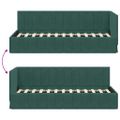 vidaXL Rohový rám postele Tmavozelená 80 cm x 200 cm Zamat