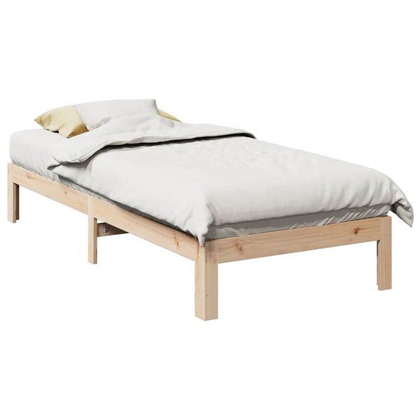 vidaXL Posteľ bez matraca 90x200 cm masívna borovica