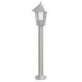 vidaXL Vonkajšia stojaca lampa strieborná 80 cm nehrdzavejúca oceľ