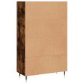 vidaXL Vysoká skrinka dymový dub 69,5x31x115 cm kompozitné drevo