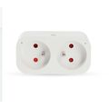 Chytrá DUO zásuvka NEDIS WIFIP141EWT /Wi-Fi/merič spotreby/16A/3680W/biela