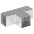 vidaXL Trámové spojky 4 ks v tvare T 101x101 mm pozinkovaný kov
