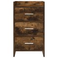 vidaXL Nočné stolíky Dymový dub 40 x 36 x 70 cm Kompozitné drevo