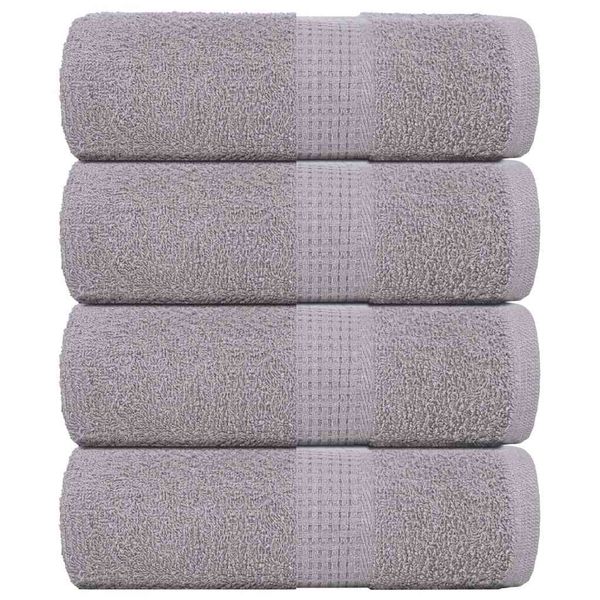vidaXL Utierky na umývanie FROGN 4 ks sivé 30x30 cm 360 g/m²