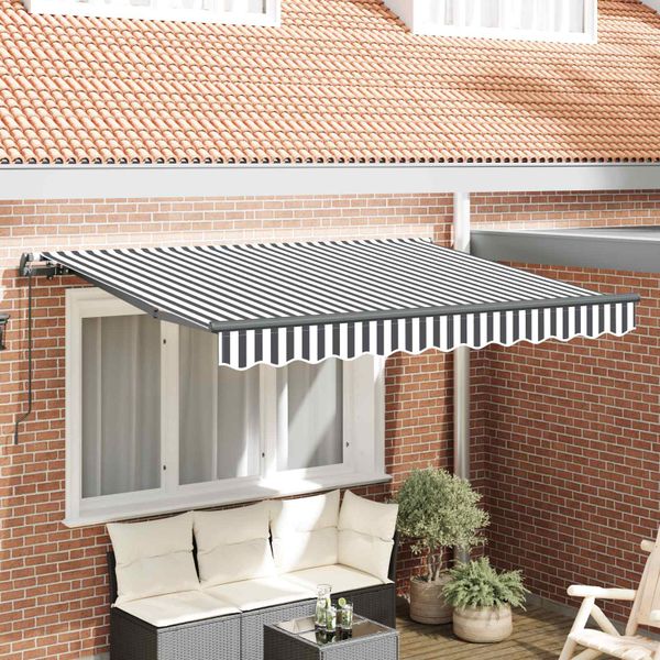 vidaXL Zatemniteľná markíza Antracit 350 x 200 cm látka