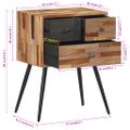 vidaXL Nočný stolík 47x31,5x60 cm masívne tíkové drevo