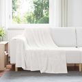 vidaXL Prikrývky na hodenie 6 ks Biela 150 x 200 cm 4.68 kg Flís