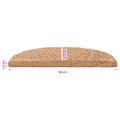vidaXL Samolepiace schodové rohože 15 ks 80 x 24,5 x 3,5 cm Béžová