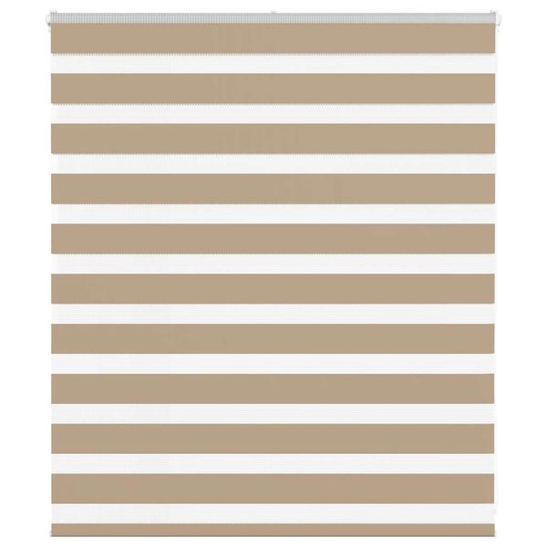 vidaXL Zebrová roleta pieskovo hnedá 120x100 cm šírka látky 115,9 cm polyester