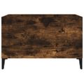 vidaXL Skrinka na platne dymový dub 74,5x38x48 cm kompozitné drevo