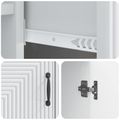 vidaXL Servírovacia skriňa Biela 66 x 34,5 x 89,5 cm Kompozitné drevo