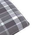 vidaXL Skladacie ležadlo sivé, kockovaný vzor 175x54x8,5 cm, oxfordská látka