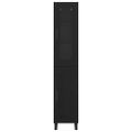 vidaXL Highboard Čierny dub 34,5 x 34 x 180 cm Kompozitné drevo