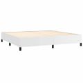 vidaXL Posteľný rám biely 200x200 cm umelá koža