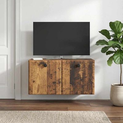vidaXL Nástenná TV skrinka 59,5 x 31 x 30 cm Staré drevo