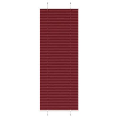 vidaXL Plisovaná roleta bordová červená 70x200 cm šírka látky 69,4 cm polyester