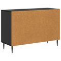 vidaXL Servírovacia skriňa Čierna 89 x 34,5 x 60 cm Kompozitné drevo