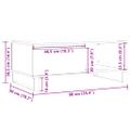 vidaXL Konferenčný stolík staré drevo 90x50x36,5 cm kompozitné drevo