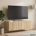 vidaXL Nástenná TV skrinka 98 x 31 x 30 cm Dub sonoma Kompozitné drevo