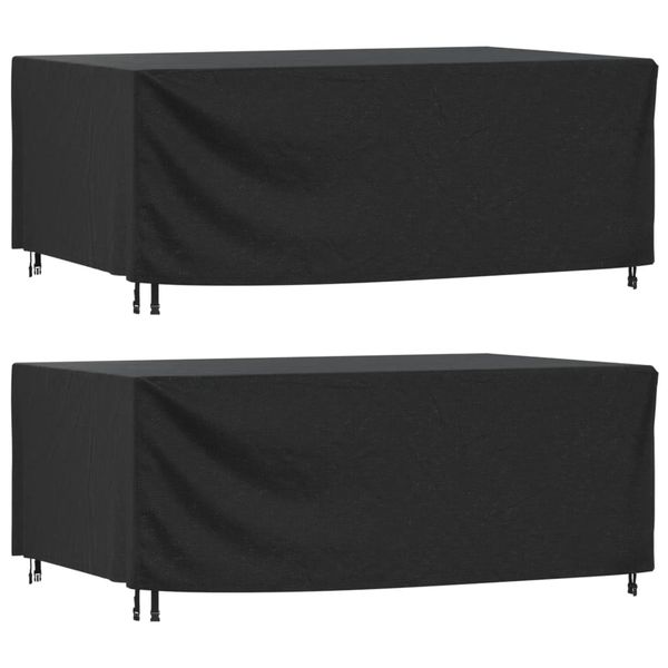 vidaXL Poťah na záhradný nábytok čierny 240x140x90 cm vodotesný 420D