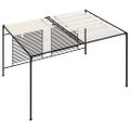 vidaXL Altánok so zaťahovacou strieškou 3x4x2,3 m krémový 180 g/m²