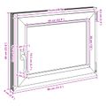 vidaXL Otočné a sklopné okno do suterénu RISOR 80 x 60 cm PVC a sklo