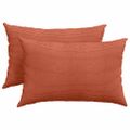 vidaXL Vankúše na pohovku 2 pcs Červenooranžová 60 x 40 cm