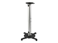 Startech Universal Ceiling Projector Mount, Heavy Duty Height Adjustable/Extendable Pole Mount 5"-22.7" from Ceiling, 33lb (15kg), Tilt/Rotate, Hanging Projector Mount w/ Bracket - Telescopic Pole (PROJCEILMNT2) - Držiak - pre projektor - hliník, vysoko odolná oceľ - stropná montáž - kompatibilný s TAA